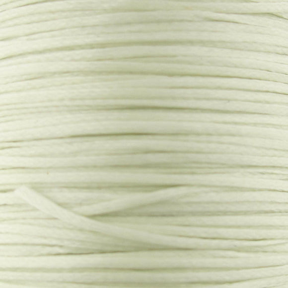 Waxed 1mm cord ivory 40 metres