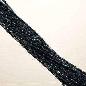 Cg 3mm faceted rond dark teal 150pcs