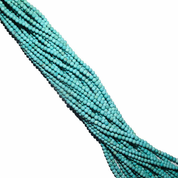 Semi prec 4mm rnd hlite matt l teal 100p