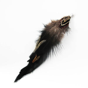 Feather 120mm charm black/brown/grey1pc