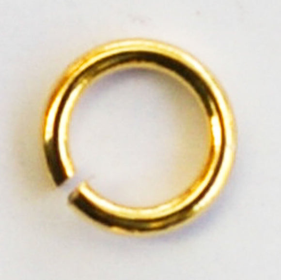 metal 5x.8mm jump ring NF gold 100pcs