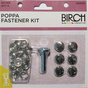 Birch poppa fastner kit nickel all sizes