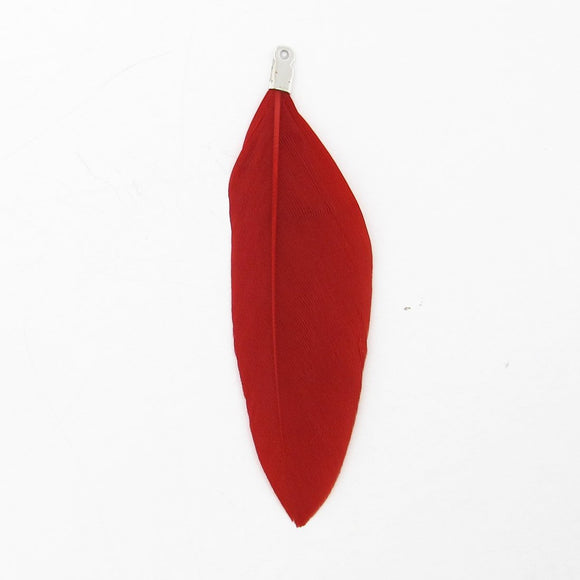 Feather 55mm charm red 8pc