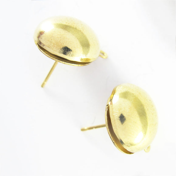 Metal 13mm E/R STUD NF GOLD 6pcs
