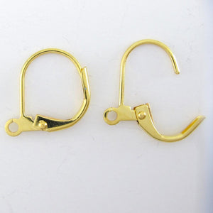 Metal 12mm continential hook NF GOLD 6pc
