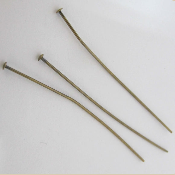 Metal 51mm head pin Anti brass 20pcs