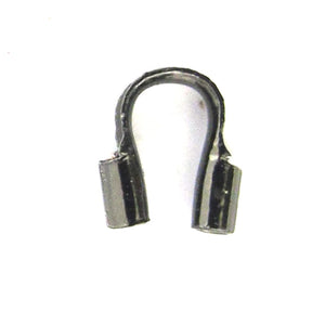 Metal 5mm wire protectors NF black 50p