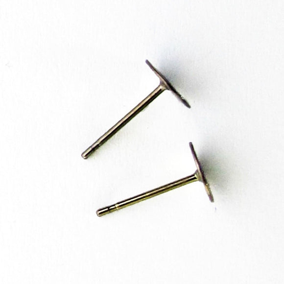 Metal 6mm E/Ring stud black 20pcs