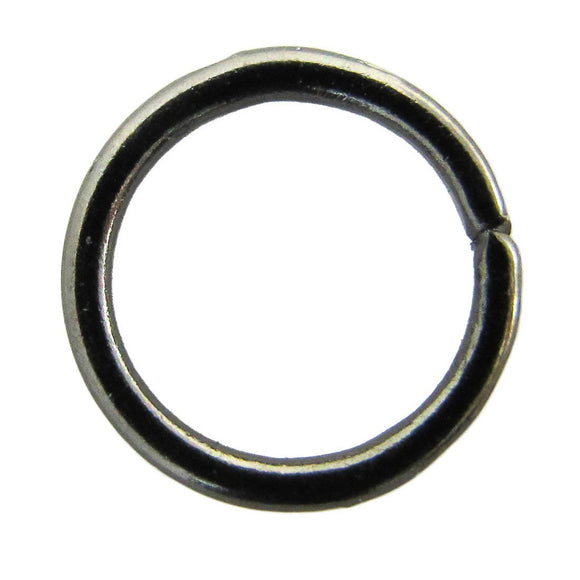 Metal 10mm x 1.2mm jumpring black 20pcs