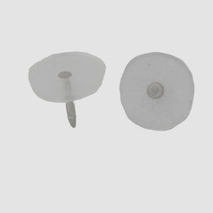 metal plas disc tie pin surg steel 10pcs