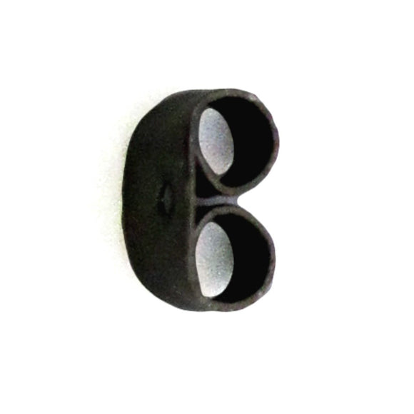 Metal 5mm butterfly back black 20pcs