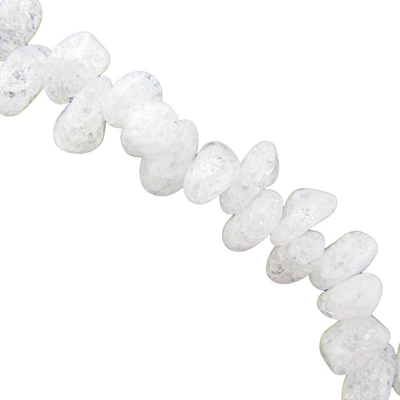 Semi prec 6x12mm nug crystal natural 70+