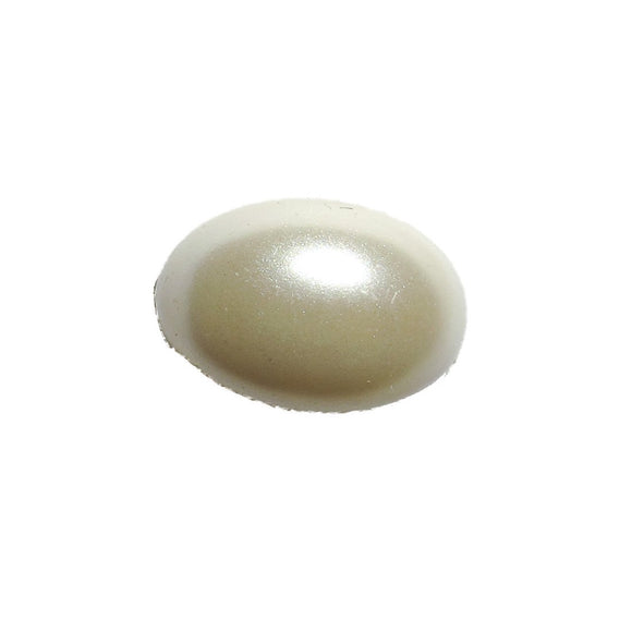 plas 14x10mm oval cabochon cream 14pcs