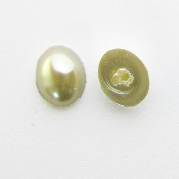 plas 10x8mm cabochon cream 14pcs