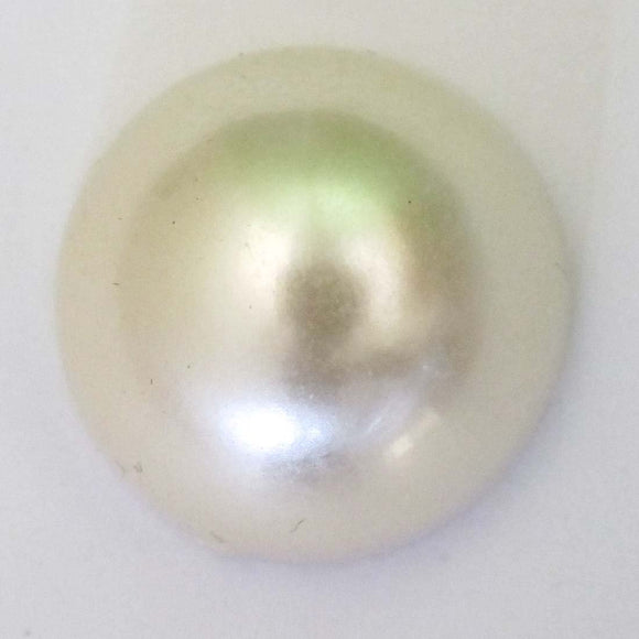 plas 20mm rnd cabochon cream 10pcs