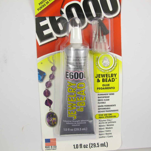 Glue E6000 1oz Jewell & Bead 4 tips 1p