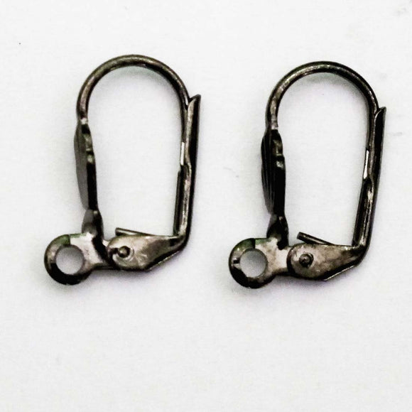 Metal 16mm continental hook black 6pcs