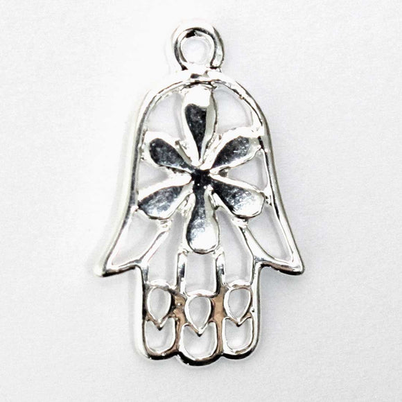 Metal 25mm hand of fatima NF sil 4pcs