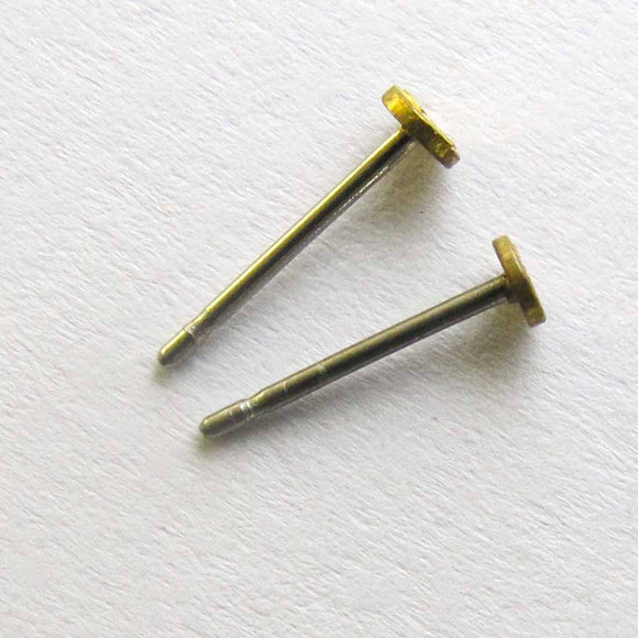 Metal 3mm stud St Steel & Brass NF 100p
