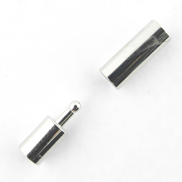 Metal 3mm pop out tube clasp NF NKL 6pc