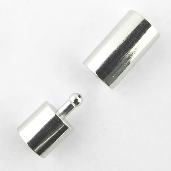 Metal 6mm pop out tube clasp NF NKL 20pcs