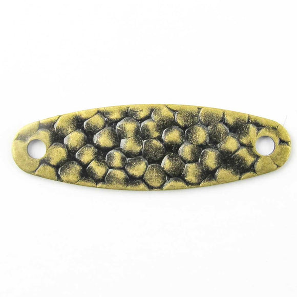Metal 8x26mm oval dimple Ant brs 50p