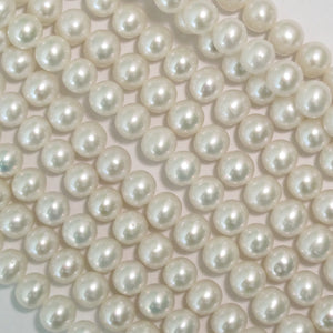 Semi prec 7mm rnd pearl natural 55+pcs