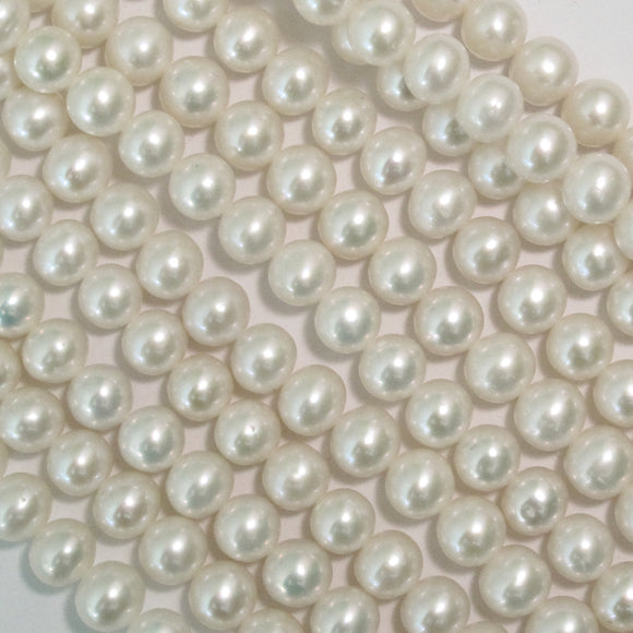 Semi prec 7mm rnd pearl natural 55+pcs