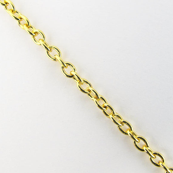 Metal chain 3x2mm oval gold 2m