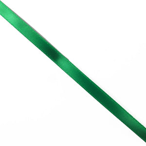 Ribbon 8mm wide satin green 91metres