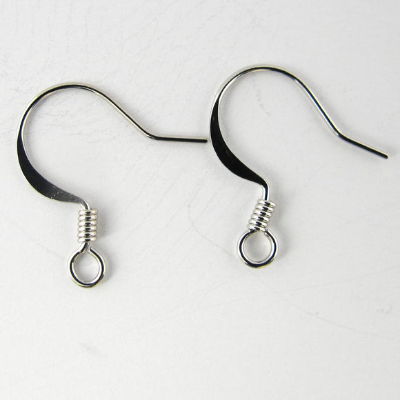 Metal 17mm earring hook NF NkL 20pcs