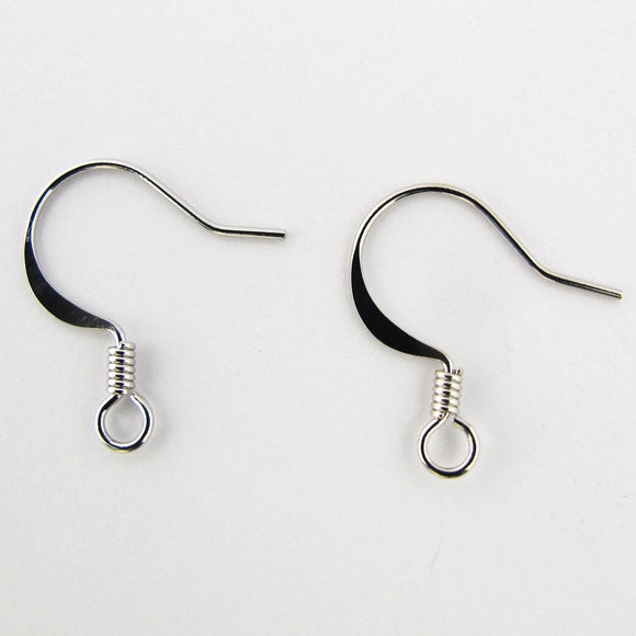 Metal 17mm earring hook NF NkL 100pcs