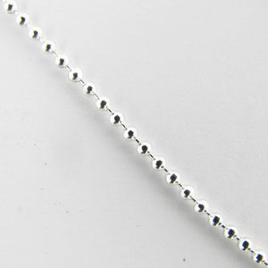 Metal chain 1.5mm ball chain NF sil 2mts