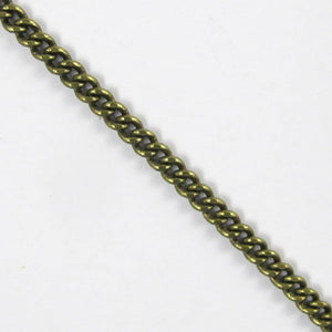 Metal chain 3x2.7mm thick curb NF AB 2mt