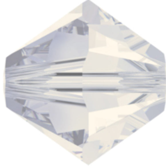 Austrian Crystals 3mm 5328 White Opal AB 30pcs