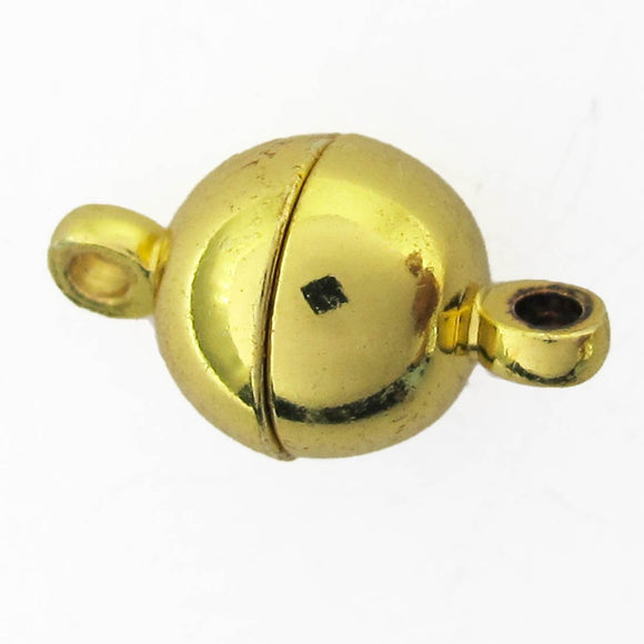 METAL 8mm rnd magnetic NF GLD 1pc