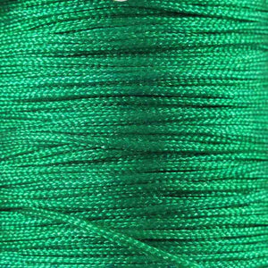 Cord 1mm rnd woven emerald 60metres