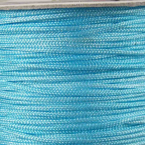 Cord 1mm rnd woven light blue 60metres