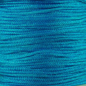 Cord 1mm rnd woven azure blue 60metres