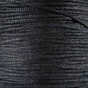 Cord 1mm rnd woven black 60metres