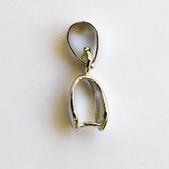 Metal 10mm bail +loop NF NICKEL 4pcs