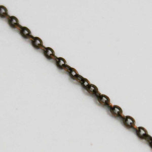 Metal chain 2x1.6mm flat oval Acop 1mtr