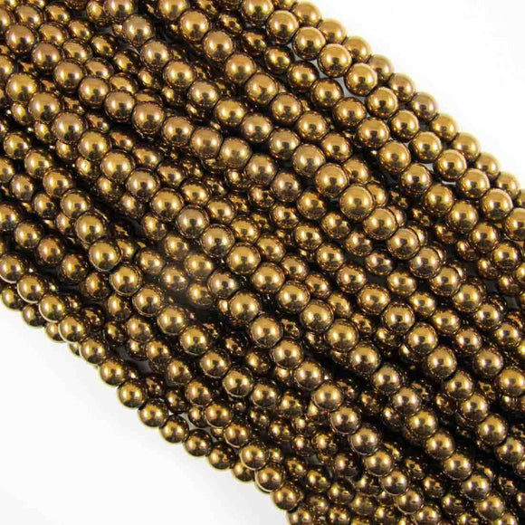 Semi prec 6mm rnd electrop bronze 60+p