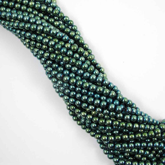 Semi prec 6mm rnd electrop forest 60+p