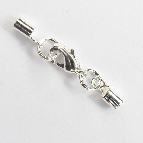 Metal 1.5mm rnd cord 10mm clasp NFSIL 4p