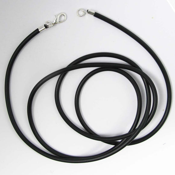 Neopreen 4mm necklace NF SIL 90cm 1pc