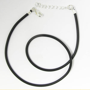 Neopreen 3mm necklace NF SIL 50cm 1pc