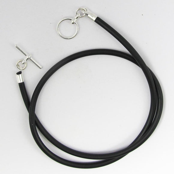 Neopreen 3mm necklace NF SIL 42cm 1pc