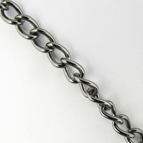 Metal Chain 7x5mm curb link NF 2mts