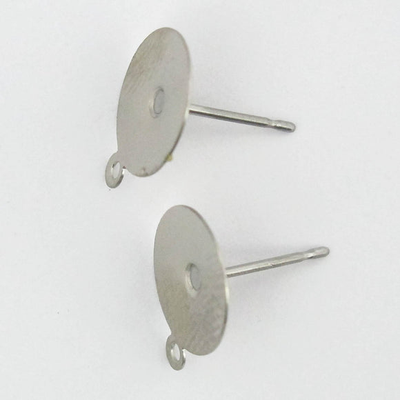 Metal 10mm SURG steel E/Ring loop 100p